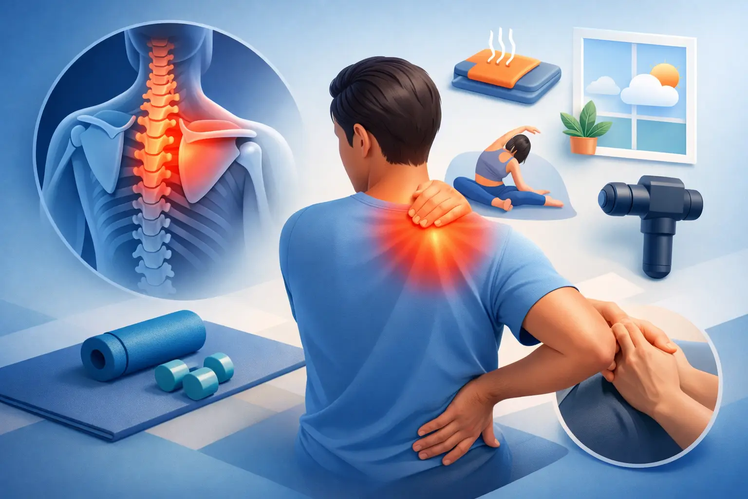 How to Relieve Upper Back Stiffness Safely